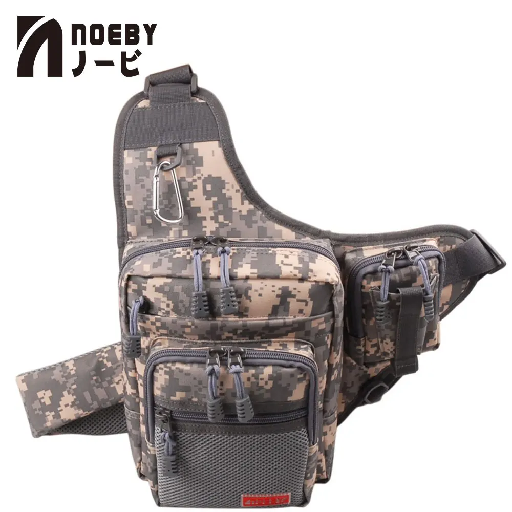 

NOEBY Waterproof Chest Bag Fishing Tackle Bag Two-Layer 24*20*9cm Multifunctional Outdoor Fishing Backpack Bolsa Pesca Carp Bag