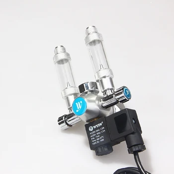 

Aquarium CO2 Regulator 2 Outlet Magnetic Solenoid Valve Bubble Counter, CHECK VALVES, GAUGE, CGA320, M22, W21.8 + FREE SHIPPING