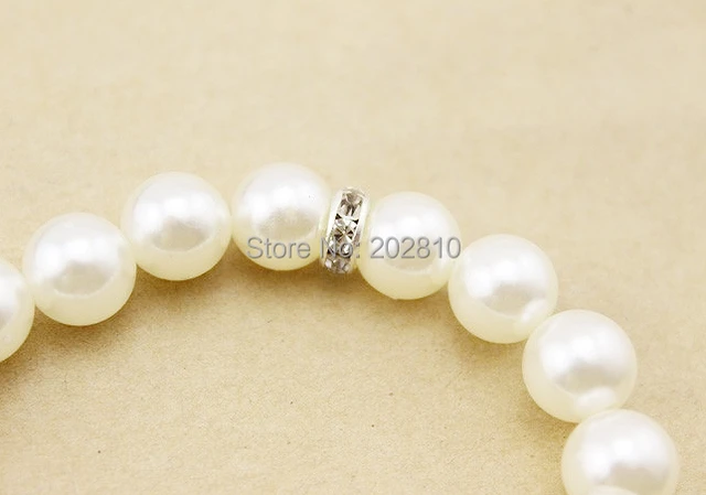 Bracelet perlé pour femme, 4/6/8/10/14mm, cordon élastique, bijoux à la  main, 216.239. - AliExpress