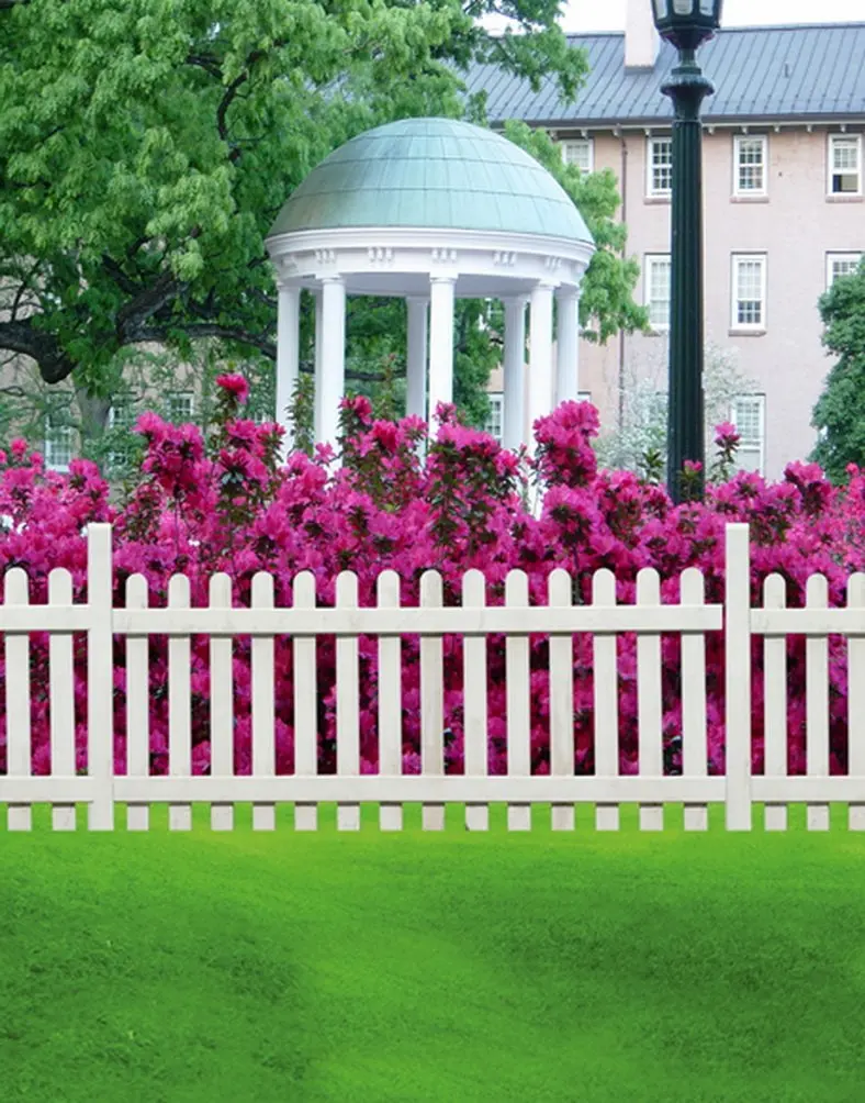 

5x7ft Lawn Fence Tree House Building Photography Backdrops Photo Props Studio Background