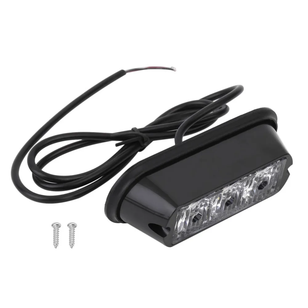 New 3 Leds Car LED Flasher Lamp 480LM Daytime Running Lights 6500K High