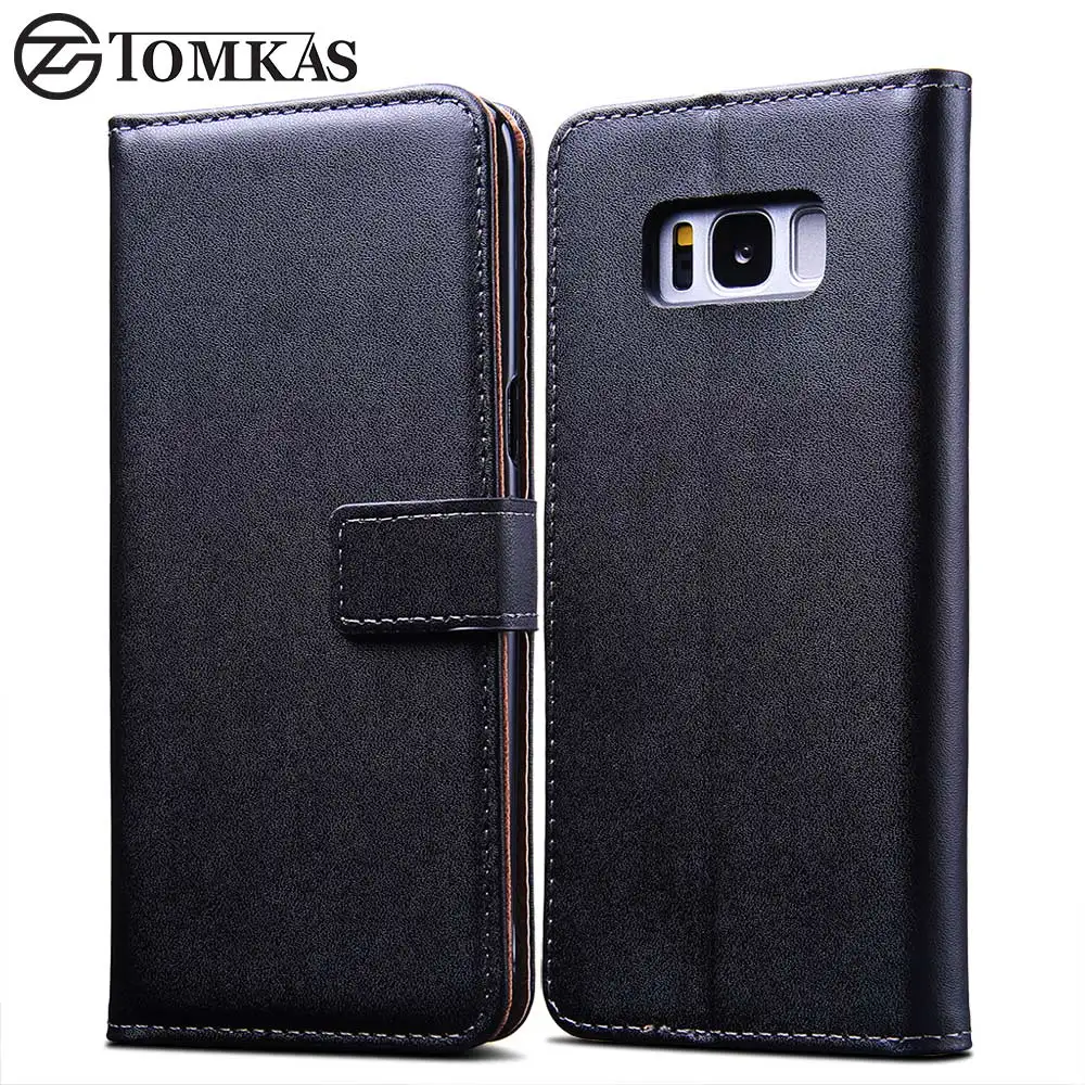 Чехол TOMKAS для Samsung Galaxy S8 кошелек кожаный флип-чехол из искусственной кожи деловая