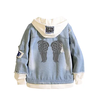 

Game of Thrones Cosplay Denim Jacket Stark Spring Autumn Jeans Hooded Sweatshirt Men Women Outwear Coats Fashion Print Jacket