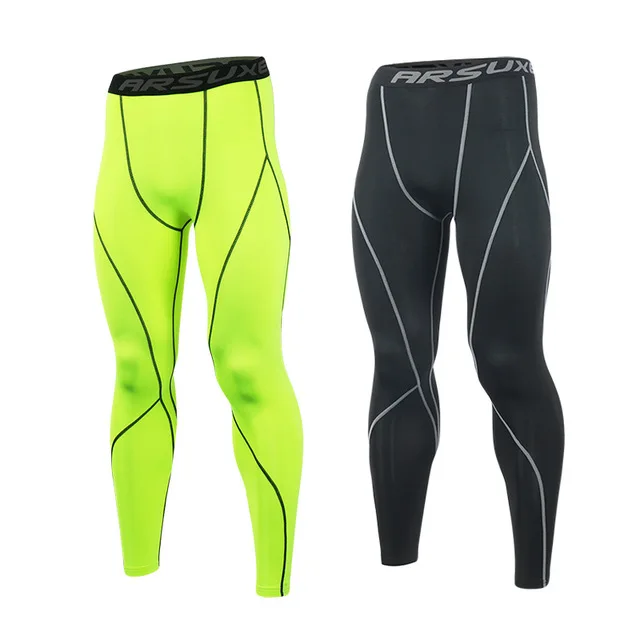 ARSUXEO компрессионные штаны для бега, колготки для мужчин, для тренировок, фитнеса, Спортивные Леггинсы, для спортзала, для пробежек, брюки, мужская спортивная одежда, для йоги - Цвет: K3 NO 08