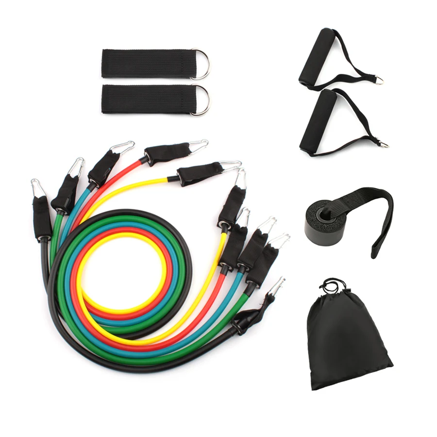 

120cm Elastic Resistance Bands Fitness Workout Exercise Tubes Indoor Outdoor Training Rubber Tensile Expander Yoga Pull Rope