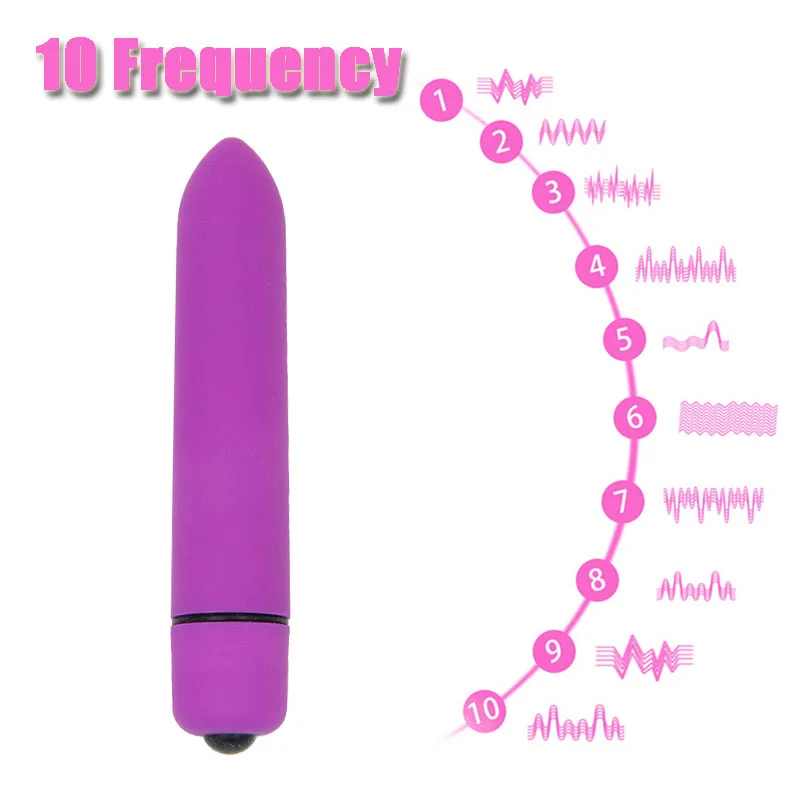 10 velocità potente vibrazione mini proiettile forma vibratore impermeabile massaggiatore punto G giocattoli del sesso per le donne annuncio femminile_voghion.com