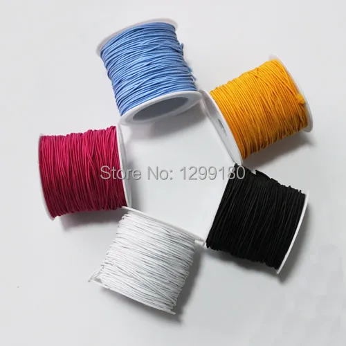 5 Rolls x 15M Elastic Stretch Beading Cord/String/Thread Thickness1mm