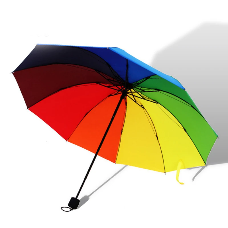 Buy Double Rainbow Big Umbrella Windproof Ultraviolet