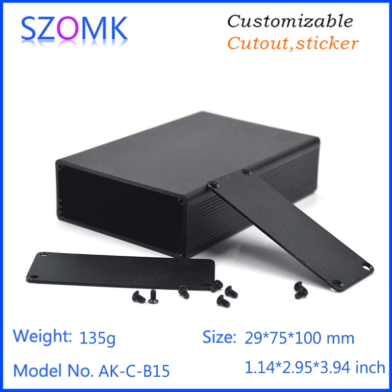 aluminum box for electronic project extruded aluminum electrical cabinet szomk aluminum housing for pcb design GPS control enclosure (1)