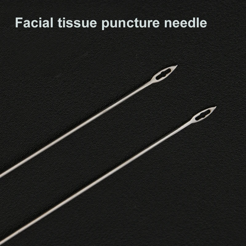 Cosmetic plastic face tissue puncture guide needle facial line carving instrument tool stainless steel facial peel 4