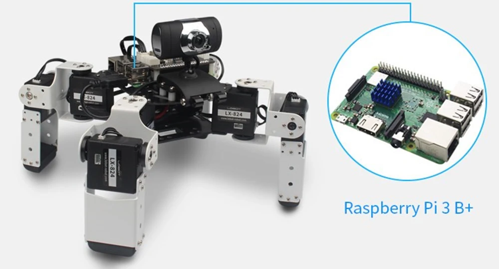 LOBOT Alienbot Raspberry Micro: бит программируемый ПК Стик контроль распознавание лица умный RC робот с камерой