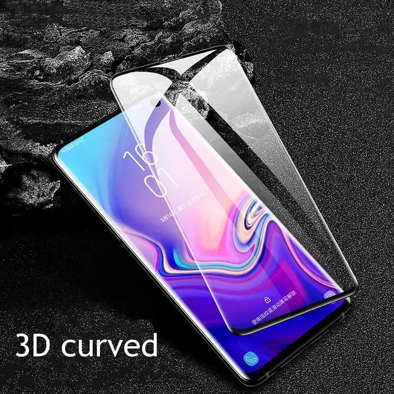 

3D Screen Protector For Samsung s10 lite plus a3 a5 a7 2017 Glass Cover For Samsung A8 A9 A6 s6plus s7 s6 edge j4 j6 Front Flim