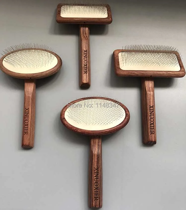 

Branded xinuo high qulity Handle Shedding Wooden Pet Dog Cat Hair Brush Fur Grooming Trimmer Comb Tool X16X17X18X19 PET SPECIAL