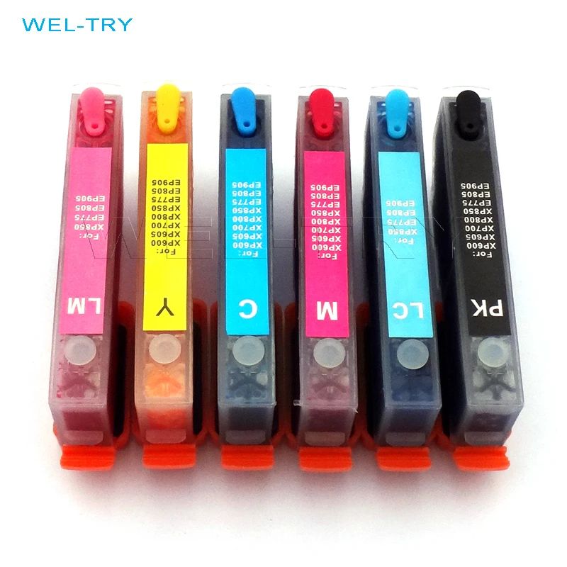 T2771 T2772 T2773 T2774 T2775 T2776 многоразовый картридж для EPSON XP750 XP760 XP850 XP860 XP950 277XL T277XL1