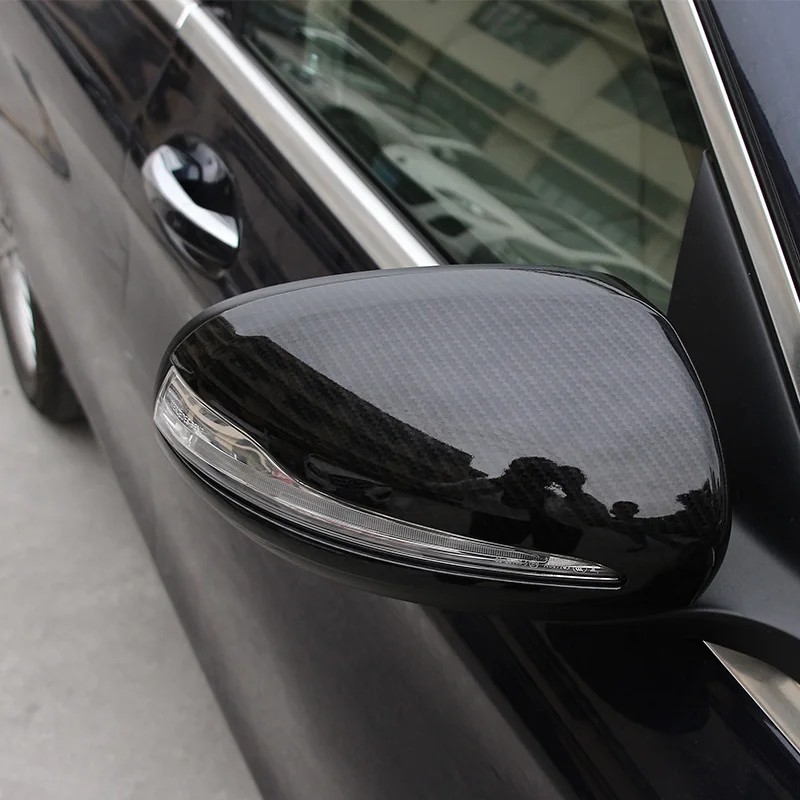 

Tcart 2PCS Rearview mirror for Mercedes C Class W205 Carbon fiber decorative cover car accessories
