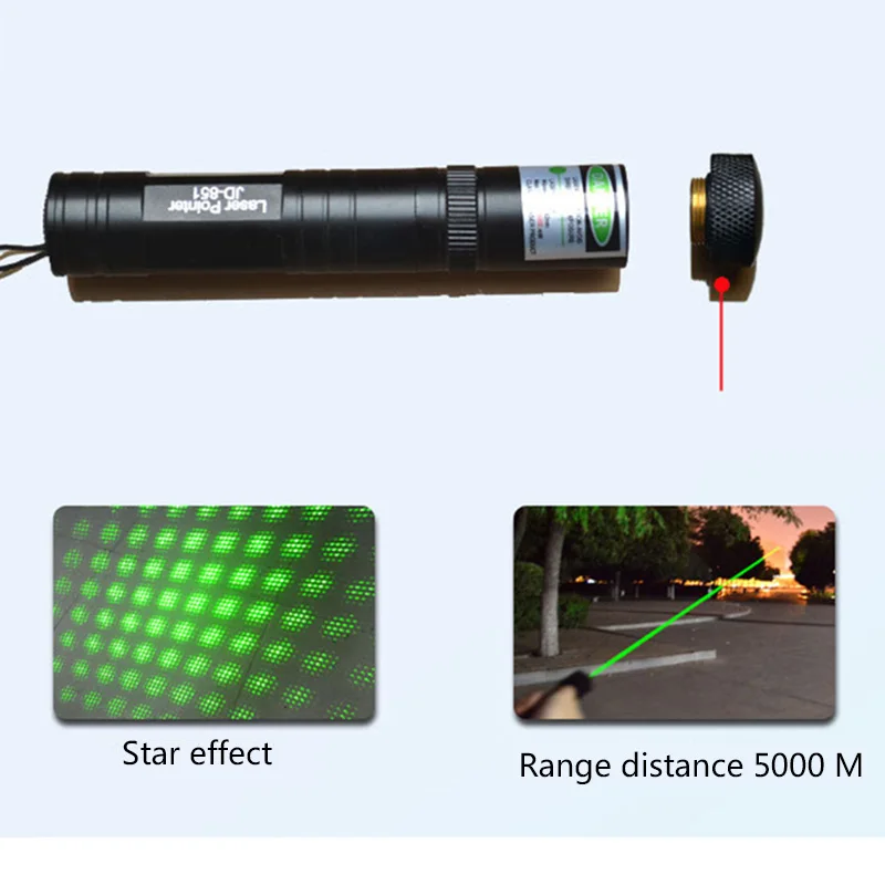 Охота зеленый лазерный прицел 532nm Lazer мощный 851 лазеры указатель 16340 батареи+ зарядное устройство