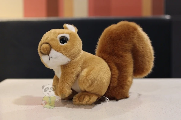 

Squirrel figurine squirrel plush toy big tail squirrel plush toy cute 18cm