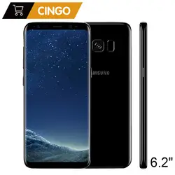 Оригинальный samsung Galaxy S8 плюс SM-G955F 4 ГБ Оперативная память 64 ГБ Встроенная память 6,2 "одной сим Восьмиядерный Android отпечатков пальцев 12MP 3500 мАч