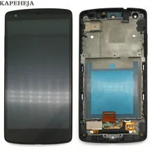 Bloc écran tactile LCD avec châssis, 4.95 pouces, 5 pièces ou plus, pour LG Nexus 5 D820 D821, 12% de réduction=