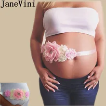 JaneVini цветы Ювелирный пояс невесты лента для подружки невесты Беременная лента пояс для свадебной вечеринки платье Cinturon Vestido De Boda
