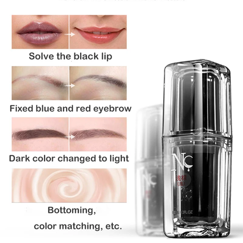 1Pcs Professional Organic Microbalding Pigment 3D Eyebrow Lip Tattoo Ink Color Paste for Permanent Makeup Micro Pigment Supplies