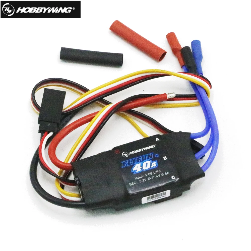 

Hobbywing FlyFun 40A 20A 30A V5 2-4S 2-6S Electric Speed Control ESC for RC Aircraft Multicopter Rc Airplane Helicopter
