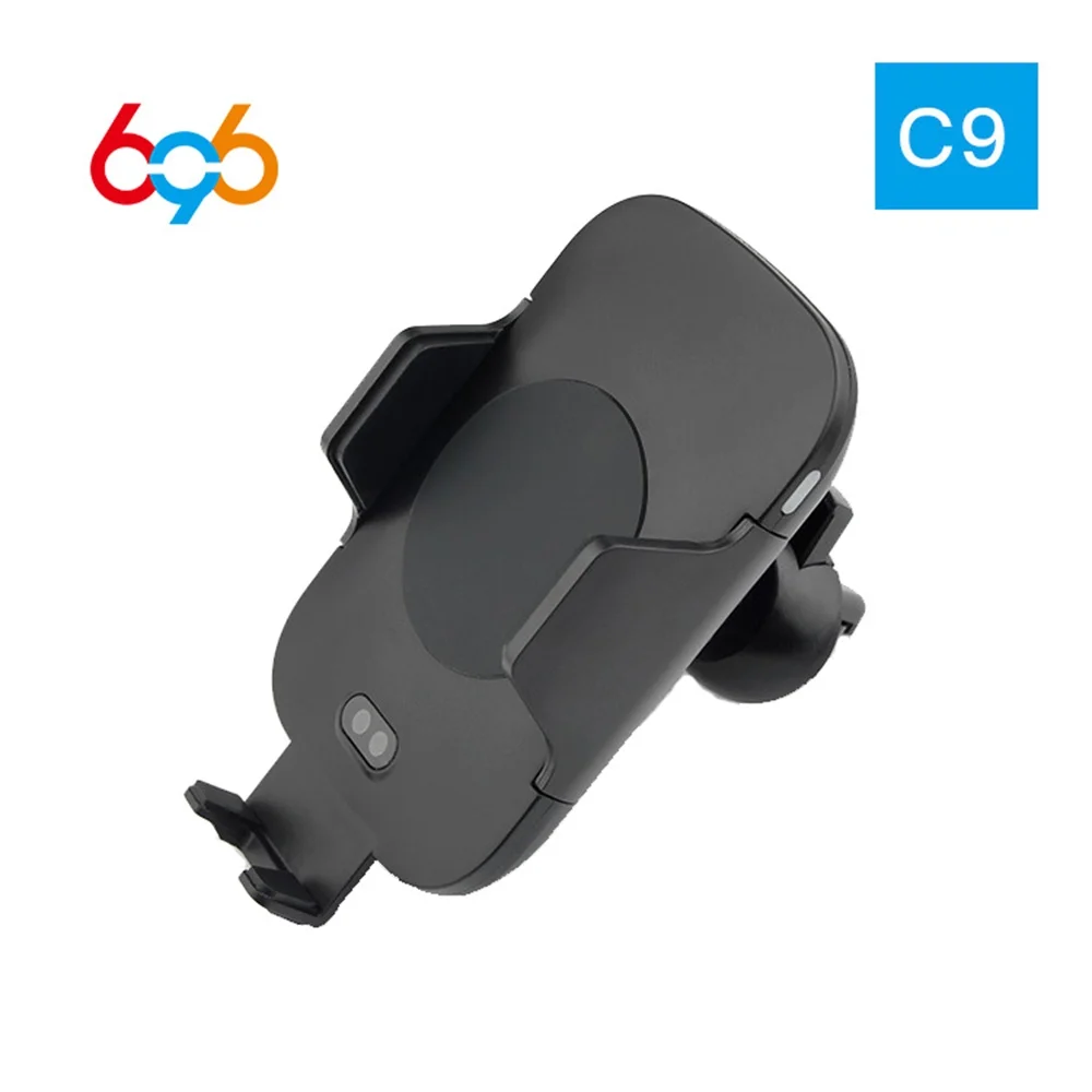 

696 C9/C10 Wireless Charger Automatic Infrared Sensor Car Stand For iPhone XS X 8 Plus Car Air Vent Holder For Samsung S9