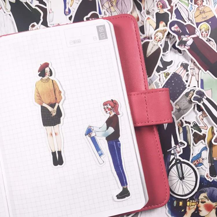 280pcs Cute kawaii self-made Pretty girls scrapbooking Stickers /Decorative Sticker /notebook diary welt DIY Craft Photo Albums