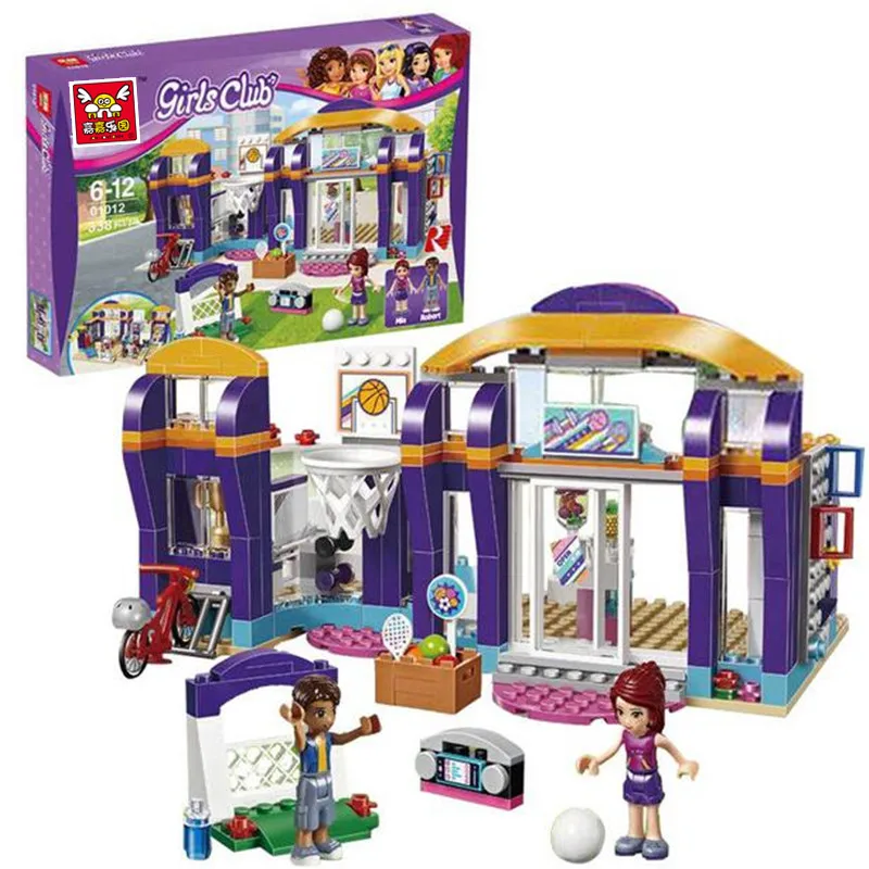 

New Arrived 338Pcs Friends Series Heartlake Sports Centre Building Blocks Kids Girls Educational Mia Funny Game Bricks Toys Gift
