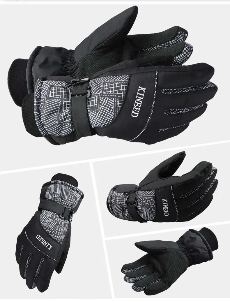 GLV863 Winter ski font b gloves b font for men and women prevent cold ani slippery