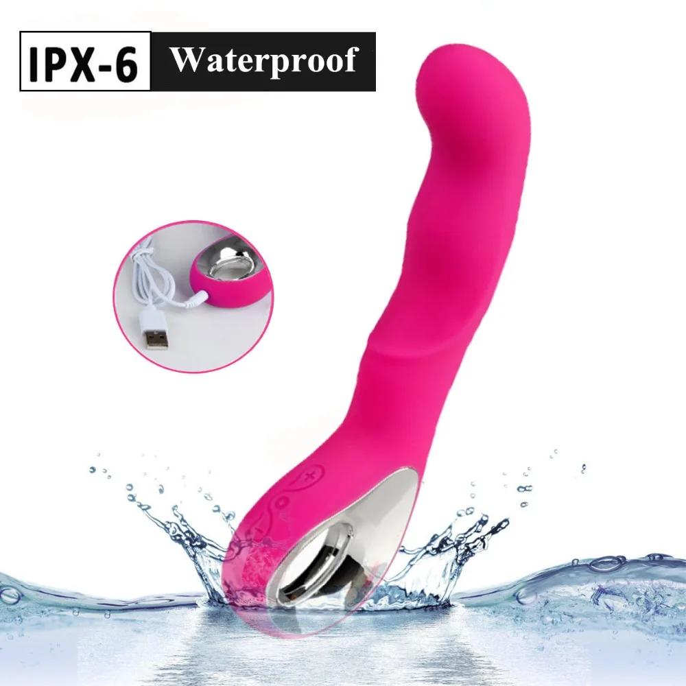 Live4Cool 10 Speed Vibrator Silicone Dildo G Spot Female Cordless Wand Electric Massager USB Waterproof IPX-6 Sex Toys for Women (1)