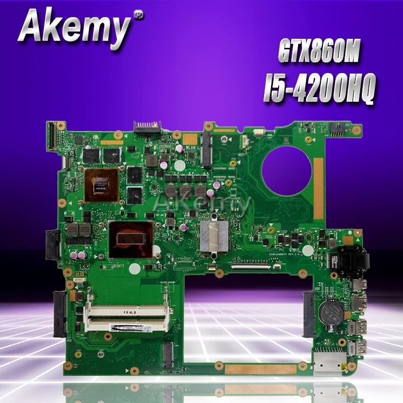 Akemy G771JM материнская плата для ноутбука ASUS G771JM G771JW G771J G771 тестовая оригинальная материнская плата I5-4200HQ GTX860M/4G