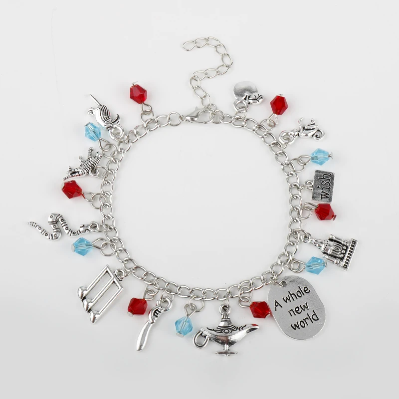 Подвески-браслеты dongshengAladdin с надписью «A Whole New World», животные, мечта, жизнь, кристалл, романтическая птица, искусство для девочек-25