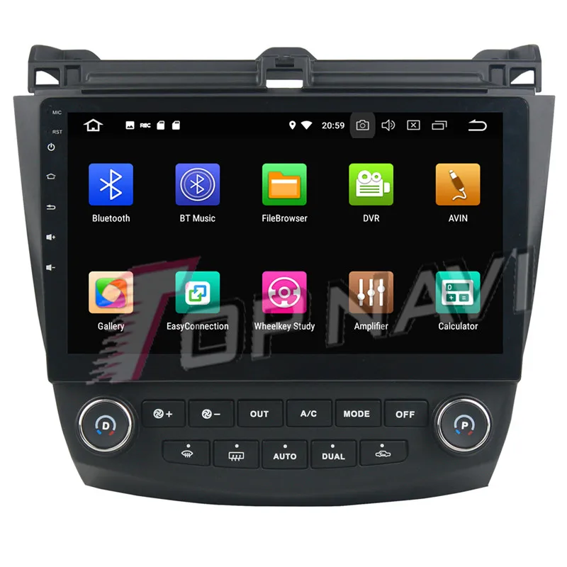 Topnavi 10 1 &quotAndroid 9 0 автомобильный головный блок видео для Honda Accord 8 2003 2004 2005 2006 2007 GPS