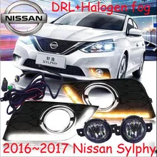 Автомобиль для укладки, Sylphy дневного света, 2006 ~ 2011/2016 ~ 2017, chrome, автомобиль-детектора LED, Свободный корабль! 2 шт., Sylphy противотуманная фара; автомобиля охватывает, Bluebird