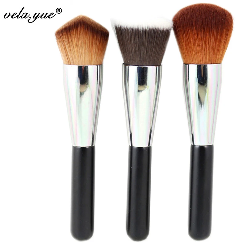 

Professional Makeup Brushes Set 3Pcs Powder Blush Foundation Bronzer Make Up Brush For Face Beauty Kabuki Tools Kit