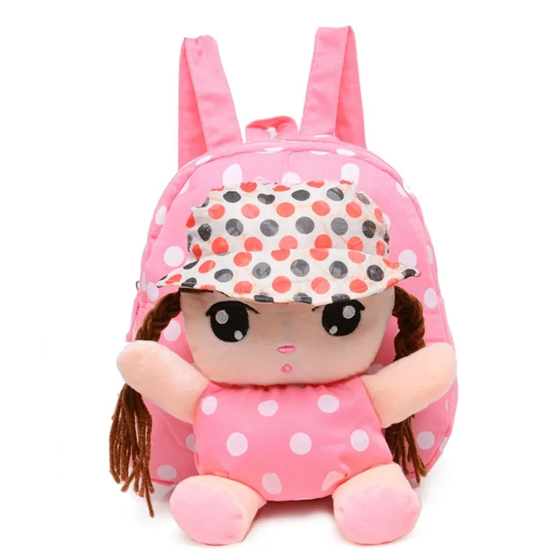 

THINKTHENDO Cute Kids Child Canvas Cartoon Backpack Baby Toddler Girl Schoolbag Shoulder Bag Gift Soft Colorful