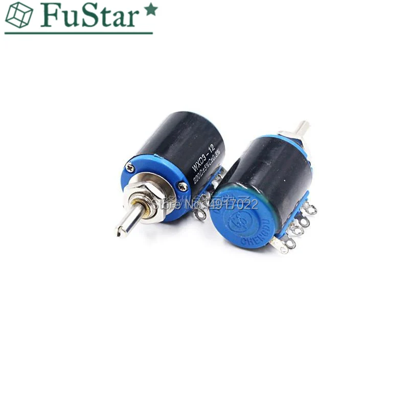 1pcs WXD3-12 1W 100 220 470 1K 2K2 3K3 4K7 10K 22K 33K 47K Ohm 100R 220R 470R 2.2K 3.3K 4.7K WXD3-12-1W Potentiometer with nut |