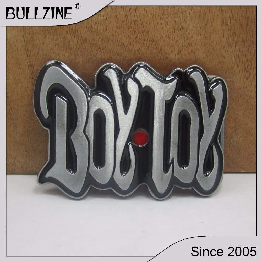 The Bullzine boy toy belt buckle with pewter finish FP 02924 suitable for 4cm width belt in
