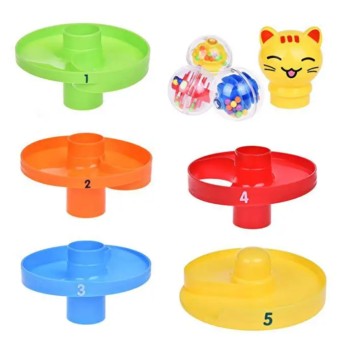 Rampas com Sino Brinquedo dos Desenhos Animados para Crianças Rctown Rotação Multi-colorido Esférico 5-camada 8 RCtown Rotação 5-camada Multi-colorido Esférico Rampas com