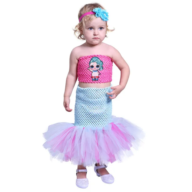 Girl Lol Surprise Costume Tutu Dress Girls Princess Cartoon Cosplay