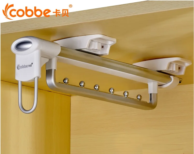 

Cabinet Slide Out Storage Cloth Hanger Bar -Aluminum