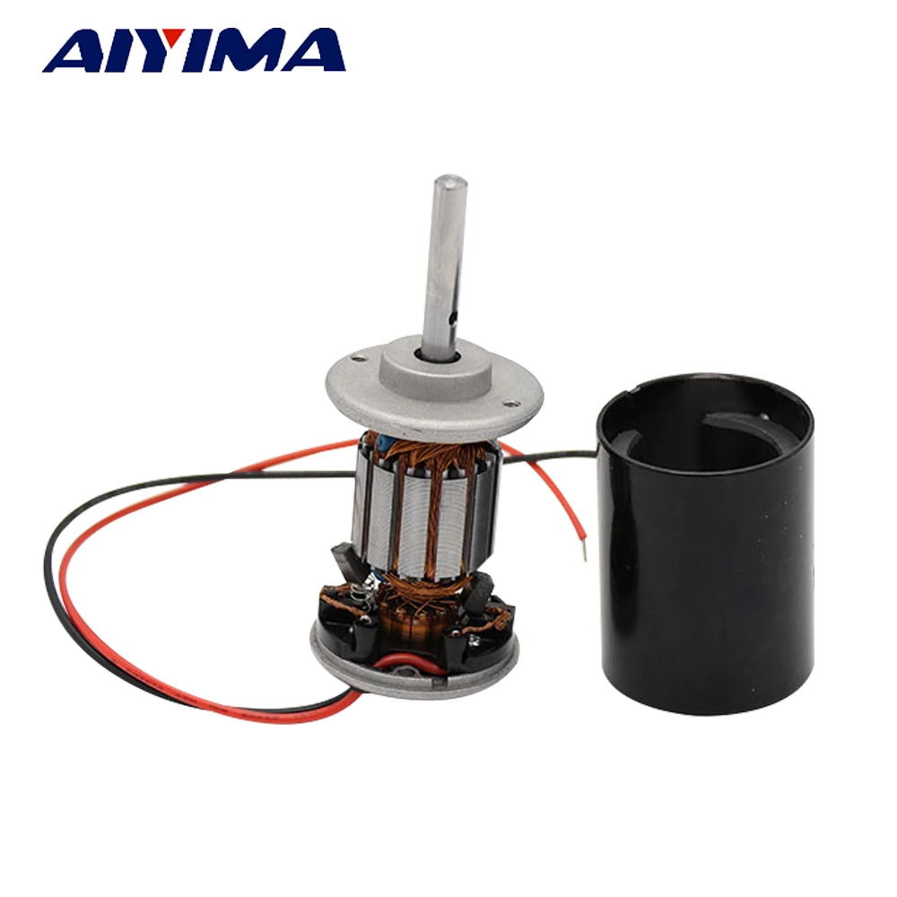 Aiyima XD-3420 imán permanente DC Motor 12 V/24 V 6000 3000 RPM Motor de marcha atrás ajustable Universal DC Motor de velocidad de alto par