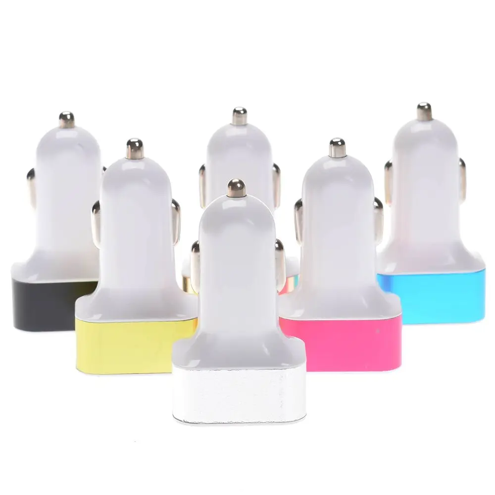 

Universal Dual USB 3 Port Car Charger Quick charge Adapter For Smart Cell Phone