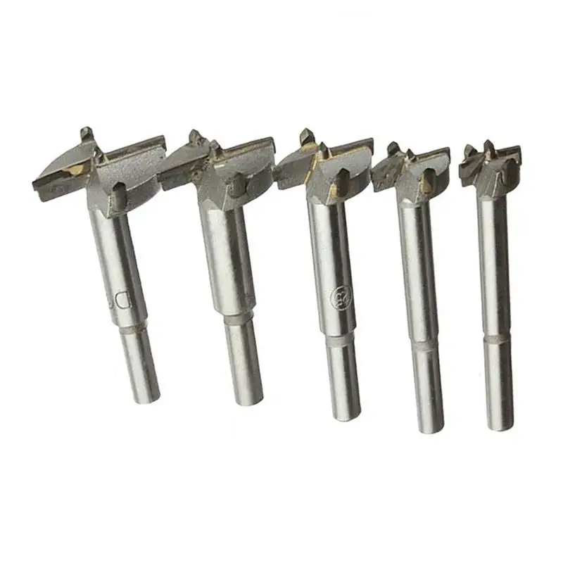 Lemonbest 5pc Carpentry Hole Opener Punch Bit Special Low Price Exit Wood Cutting Tool Flat Wing Bore Reaming Hinge