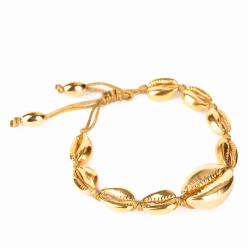 Bileklik pulseras mujer hombre puka COWRIE shell bransoletki dla kobiet prezent bijoux biżuteria czeski boho bransoletki bransoletki femme -