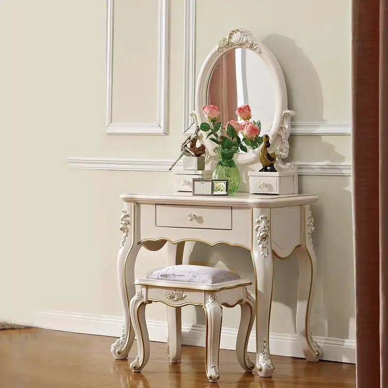 Высококачественный стул для макияжа в европейском стиле, набор для туалета со стулом - Цвет: 2