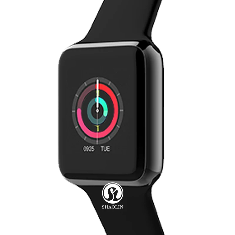 Bluetooth Смарт часы серии 4 42 мм Смарт-часы чехол для Apple iphone 6 7 8 X и Android телефон - Цвет: Black