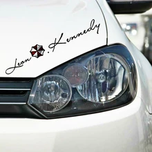 Etie Funny Accessories Umbrella Corporation Leon Kennedy Signature Reflective Car Sticker Decal for Audi A3 Ford Focus 2 BMW E90