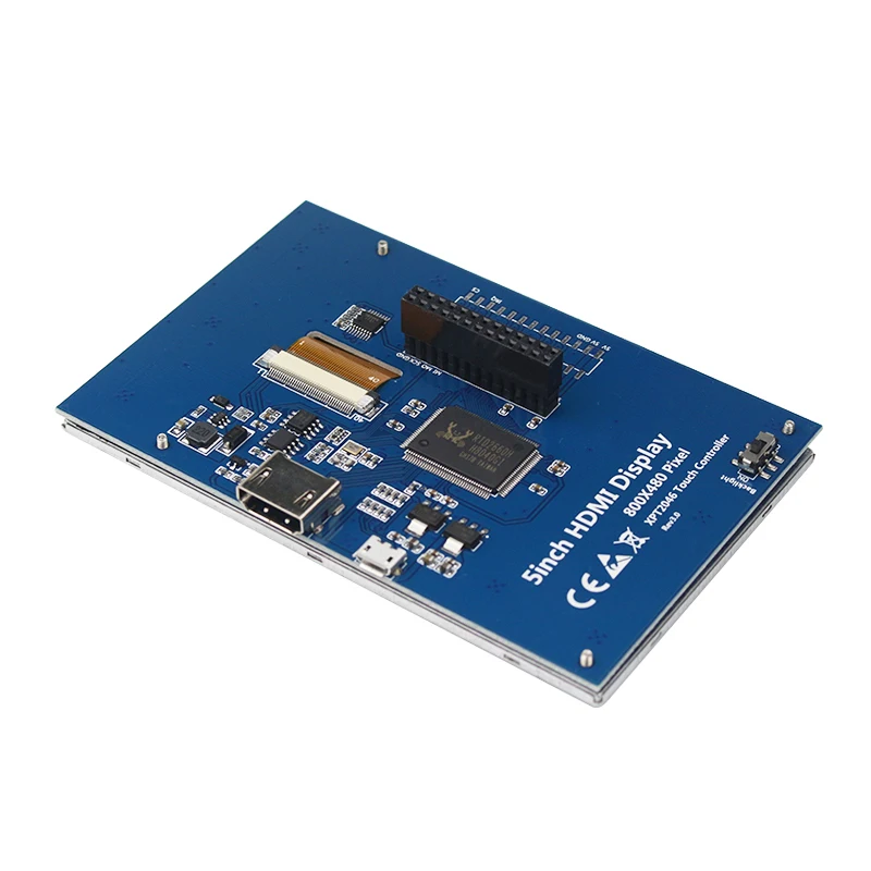 Сенсорный ЖК экран 5 дюймов Дисплей HDMI TFT панель 800*480 для бананового Pi Raspberry 2 B